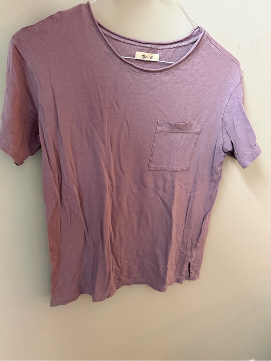 Madewell Tops - Madewell Lavender Short Sleeve Pocket Tee